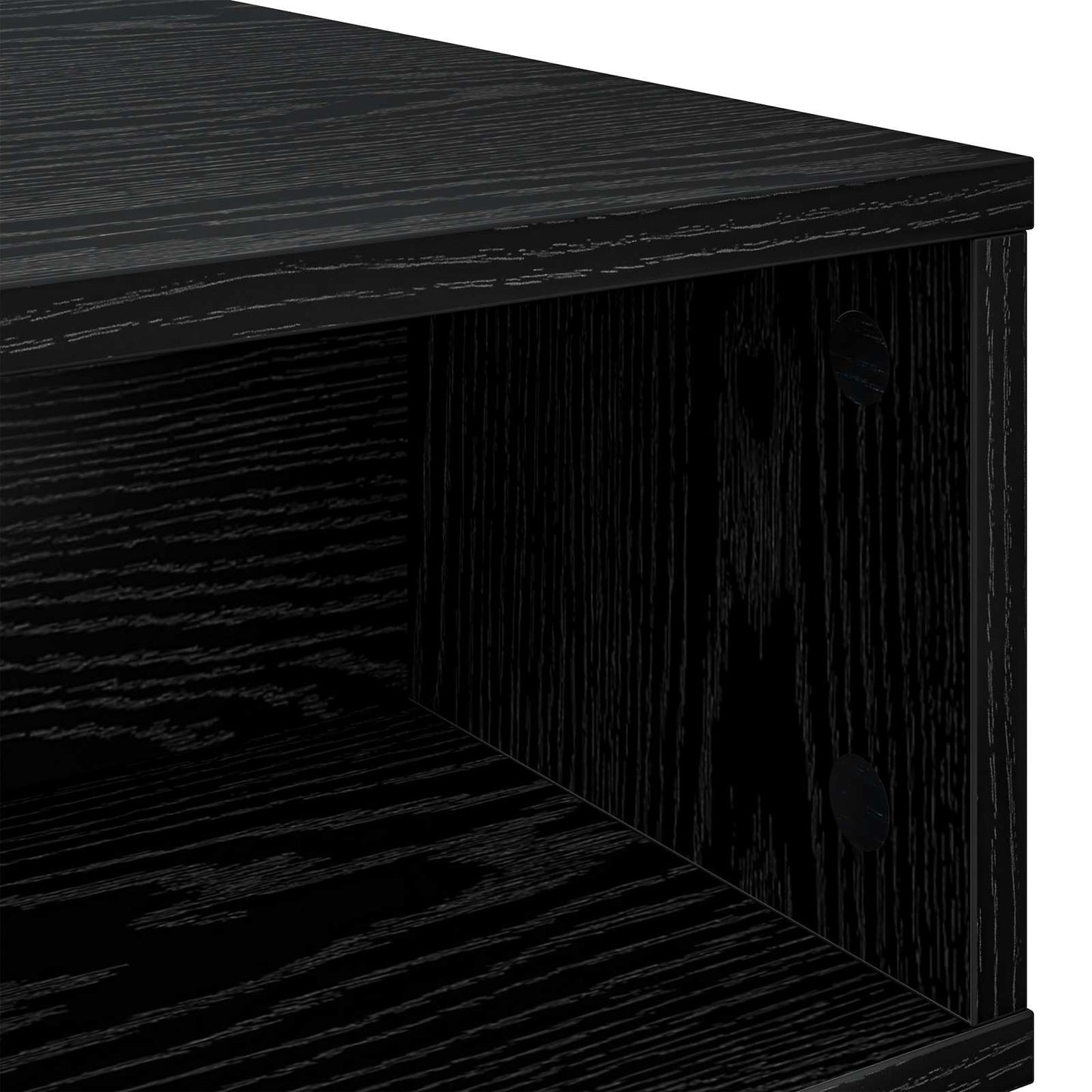 vidaXL Couchtisch Schwarz Eichen-Optik 48 x 46 x 35 cm Holzwerkstoff