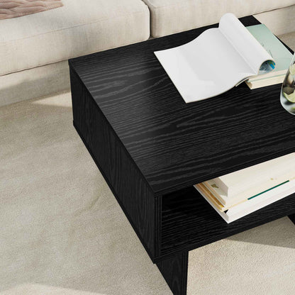 vidaXL Couchtisch Schwarz Eichen-Optik 48 x 46 x 35 cm Holzwerkstoff