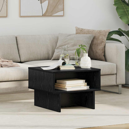 vidaXL Couchtisch Schwarz Eichen-Optik 48 x 46 x 35 cm Holzwerkstoff