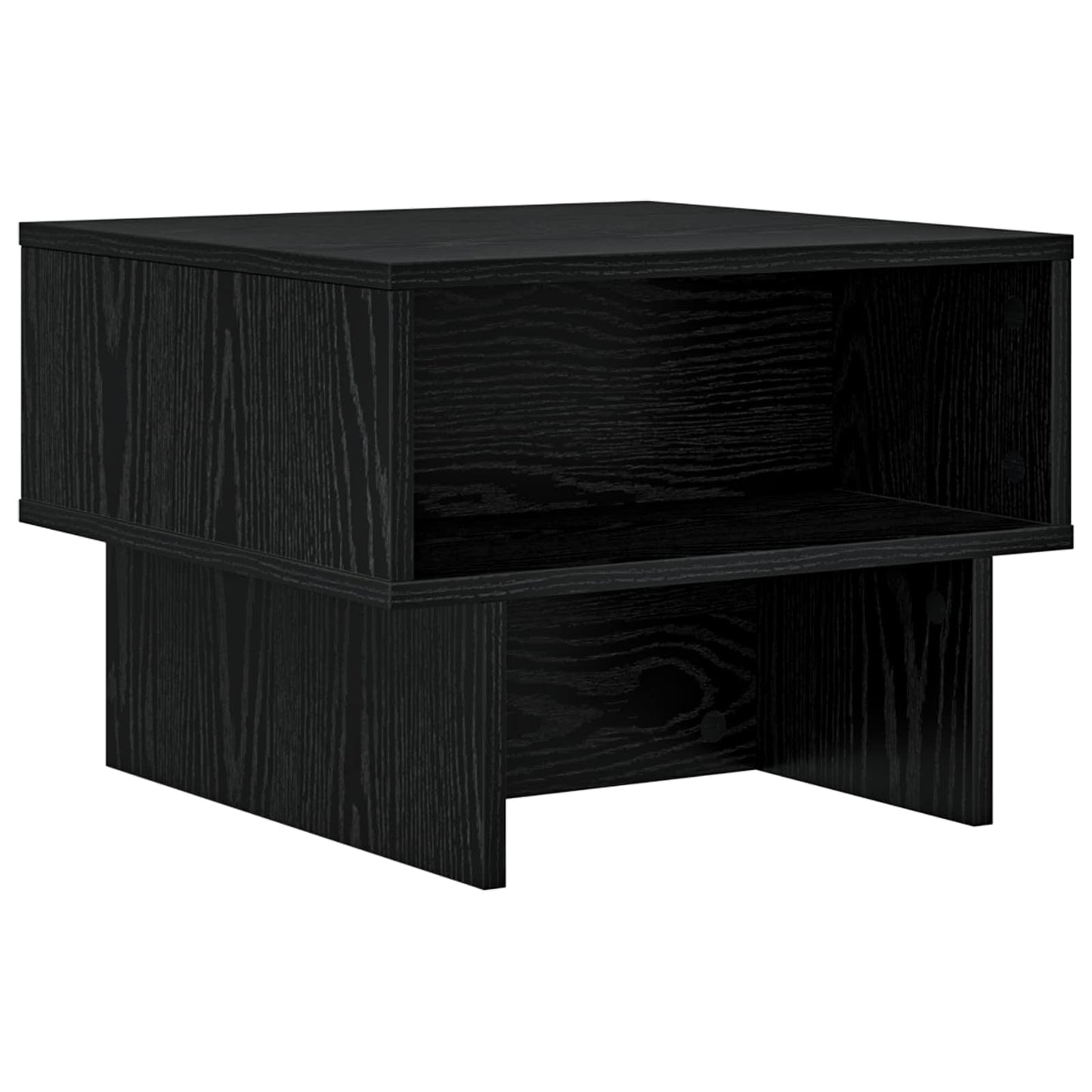 vidaXL Couchtisch Schwarz Eichen-Optik 48 x 46 x 35 cm Holzwerkstoff