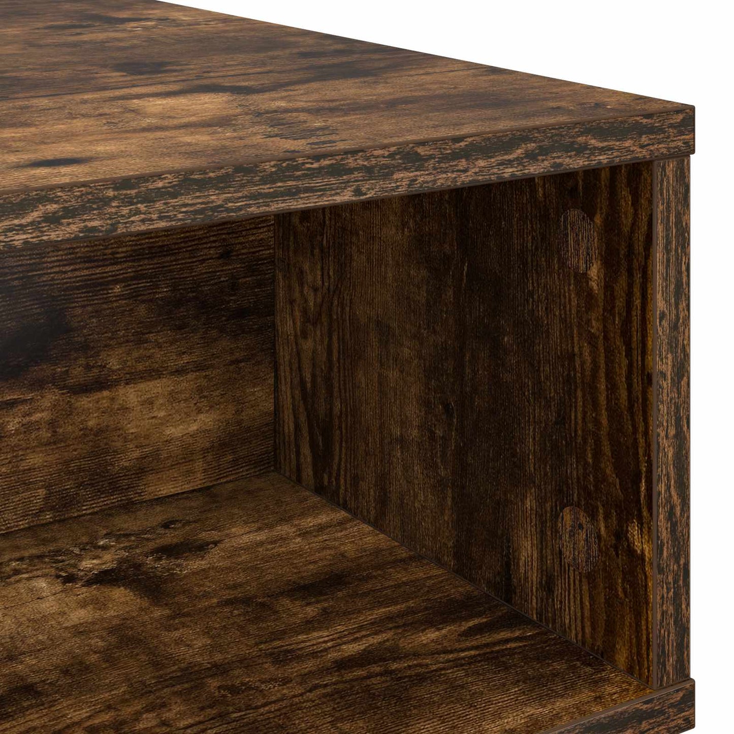 vidaXL Couchtisch Geräucherte Eiche 48 x 46 x 35 cm Holzwerkstoff