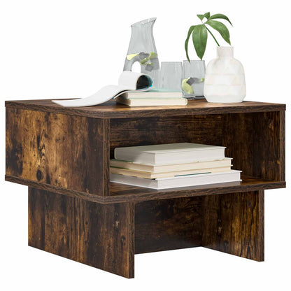 vidaXL Couchtisch Geräucherte Eiche 48 x 46 x 35 cm Holzwerkstoff