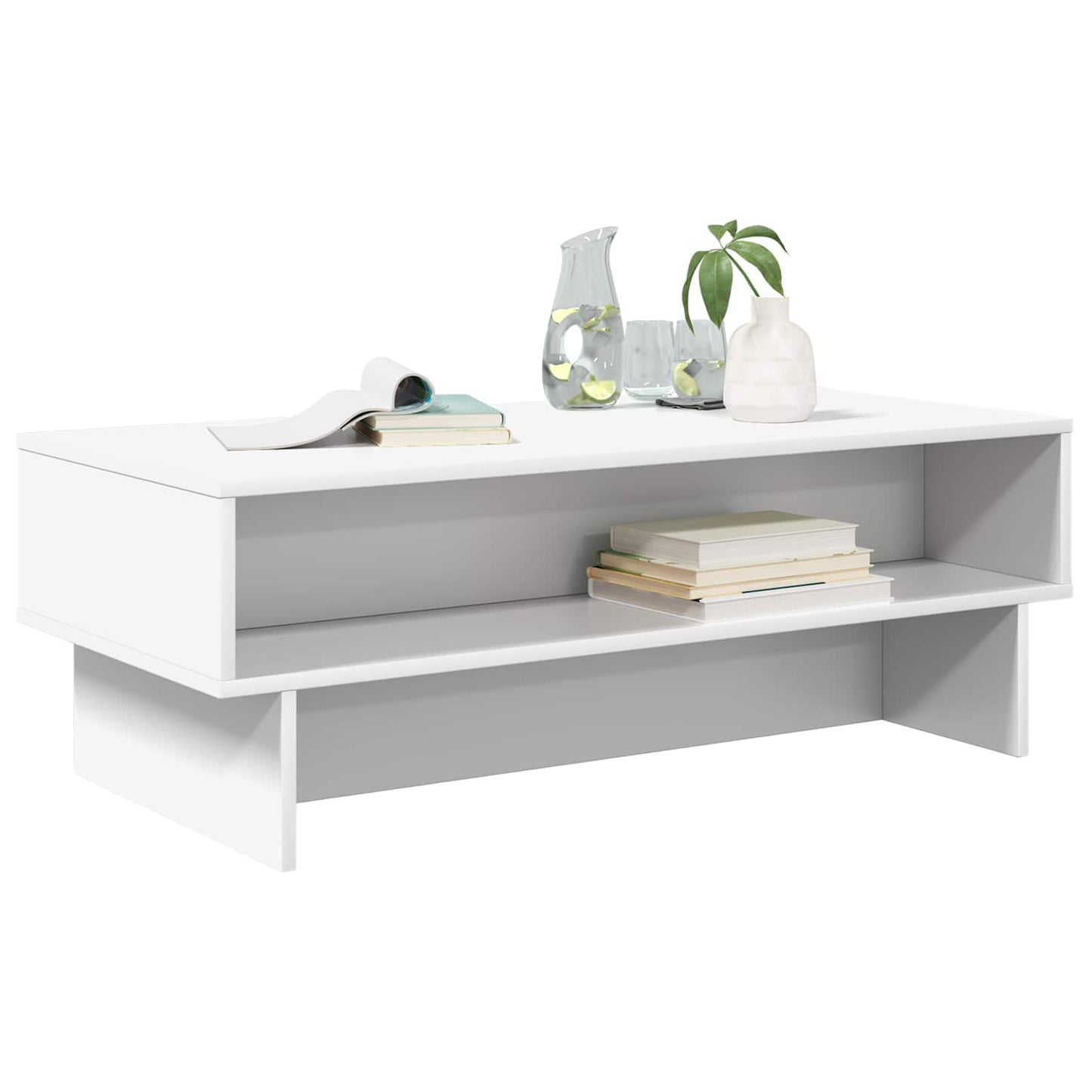 vidaXL Couchtisch Weiß 100 x 46 x 35 cm Holzwerkstoff