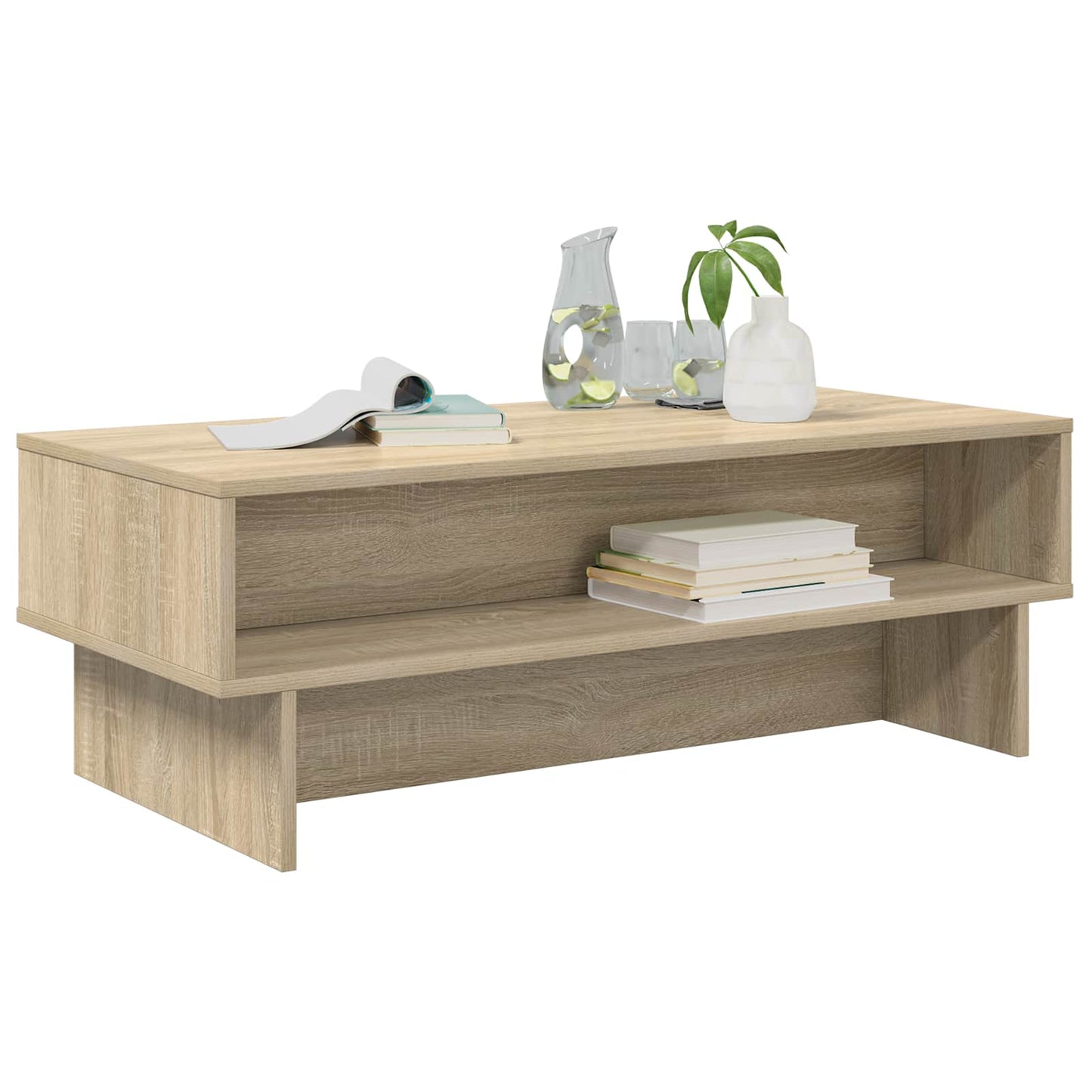 vidaXL Couchtisch Sonoma-Eiche 100 x 46 x 35 cm Holzwerkstoff