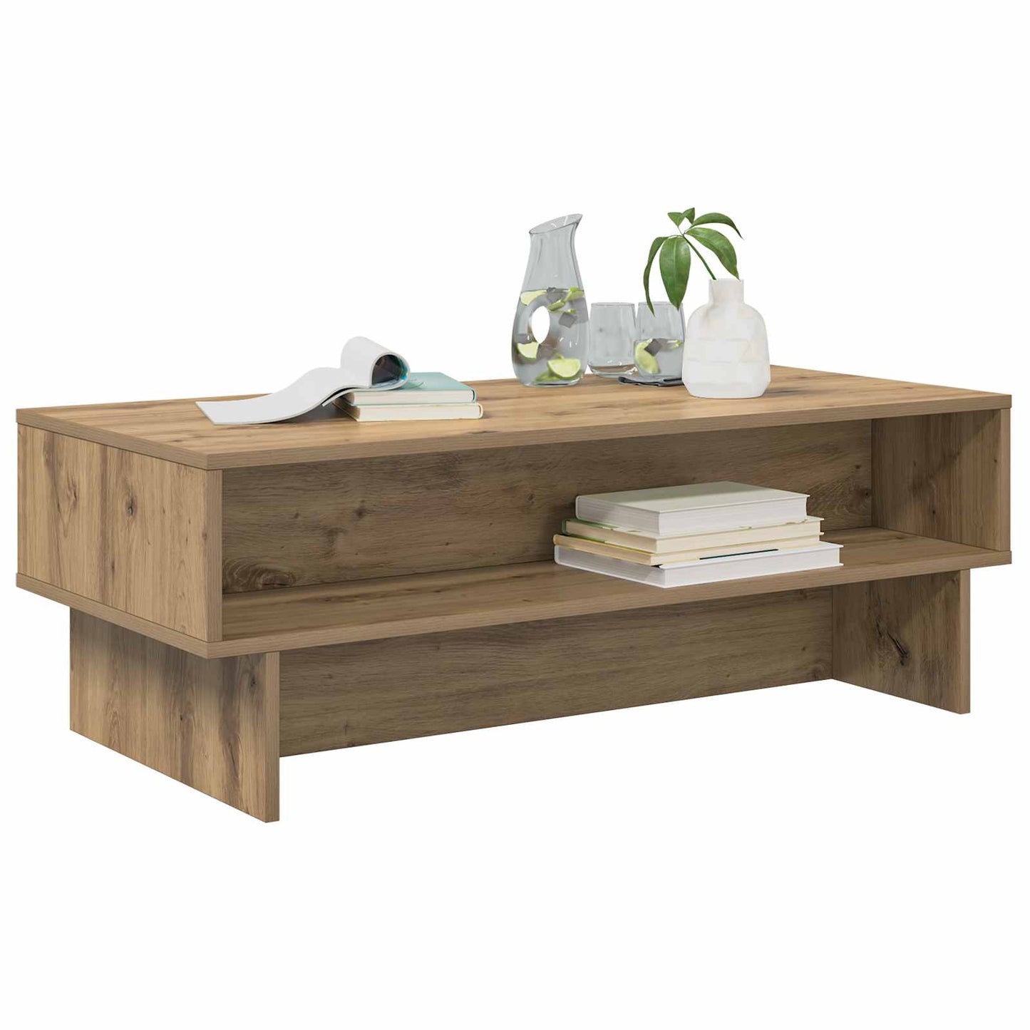 vidaXL Couchtisch Artisan-Eiche 100 x 46 x 35 cm Holzwerkstoff