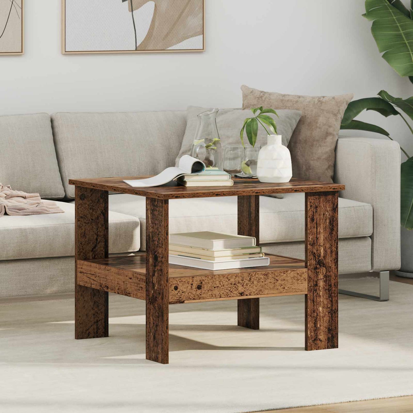 Couchtisch Altholz 57 x 55 x 45 cm Holzwerkstoff