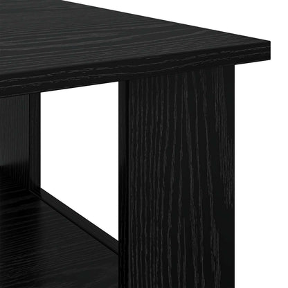 Couchtisch Schwarz Eichen-Optik 90 x 50 x 45 cm Holzwerkstoff