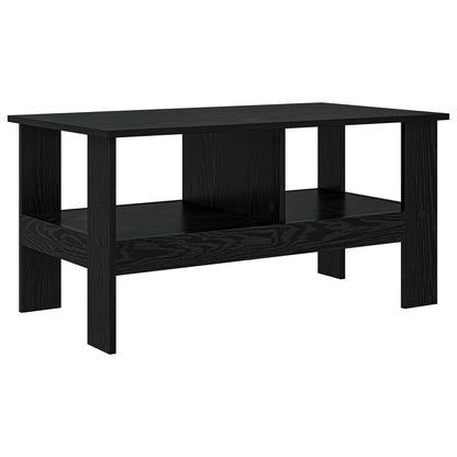 Couchtisch Schwarz Eichen-Optik 90 x 50 x 45 cm Holzwerkstoff