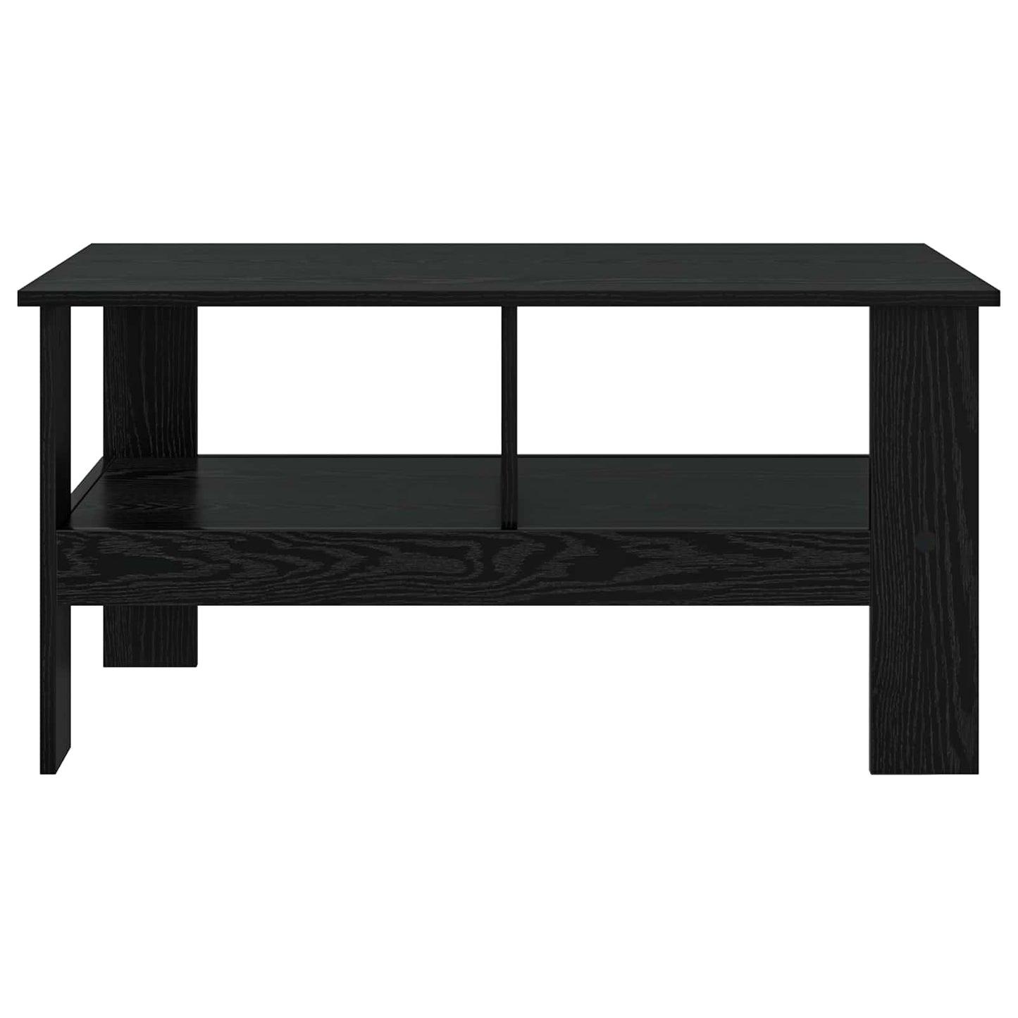 Couchtisch Schwarz Eichen-Optik 90 x 50 x 45 cm Holzwerkstoff
