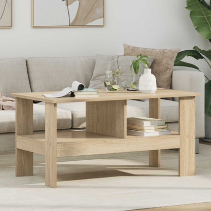vidaXL Couchtisch Sonoma-Eiche 90 x 50 x 45 cm Holzwerkstoff
