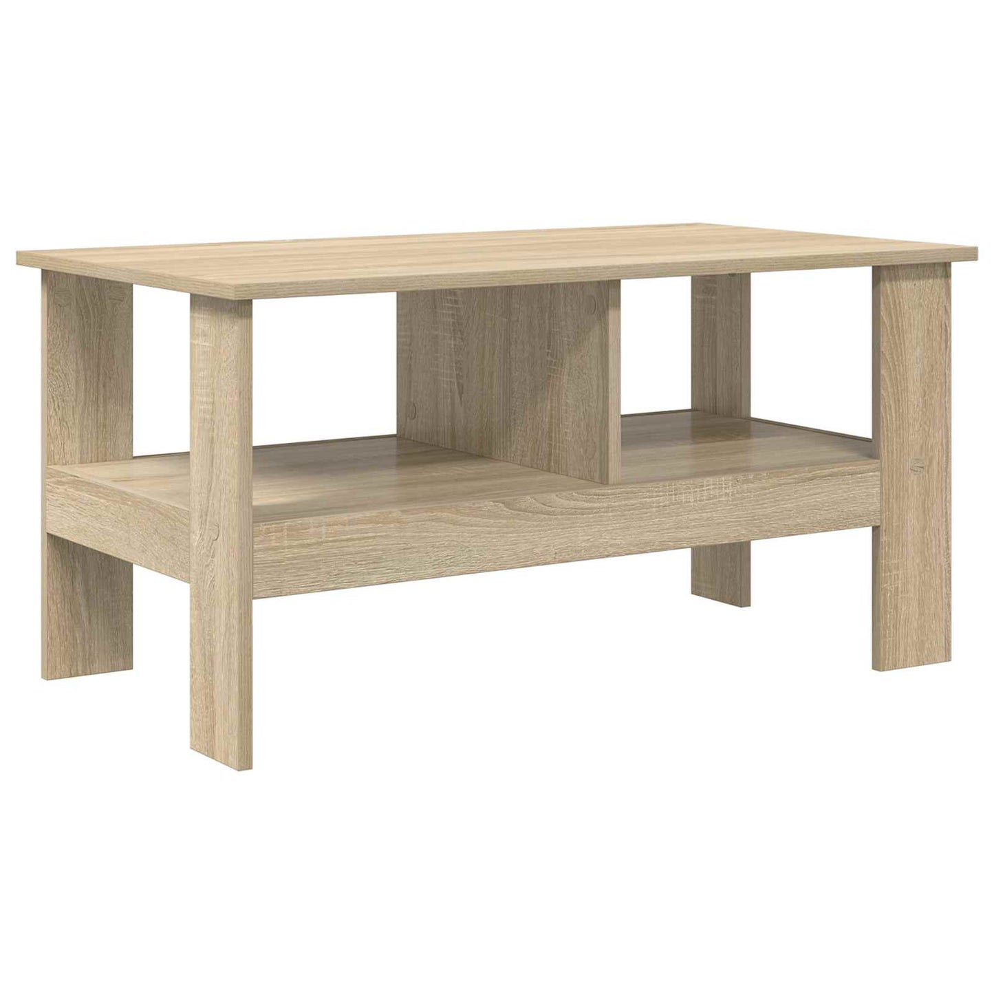 vidaXL Couchtisch Sonoma-Eiche 90 x 50 x 45 cm Holzwerkstoff