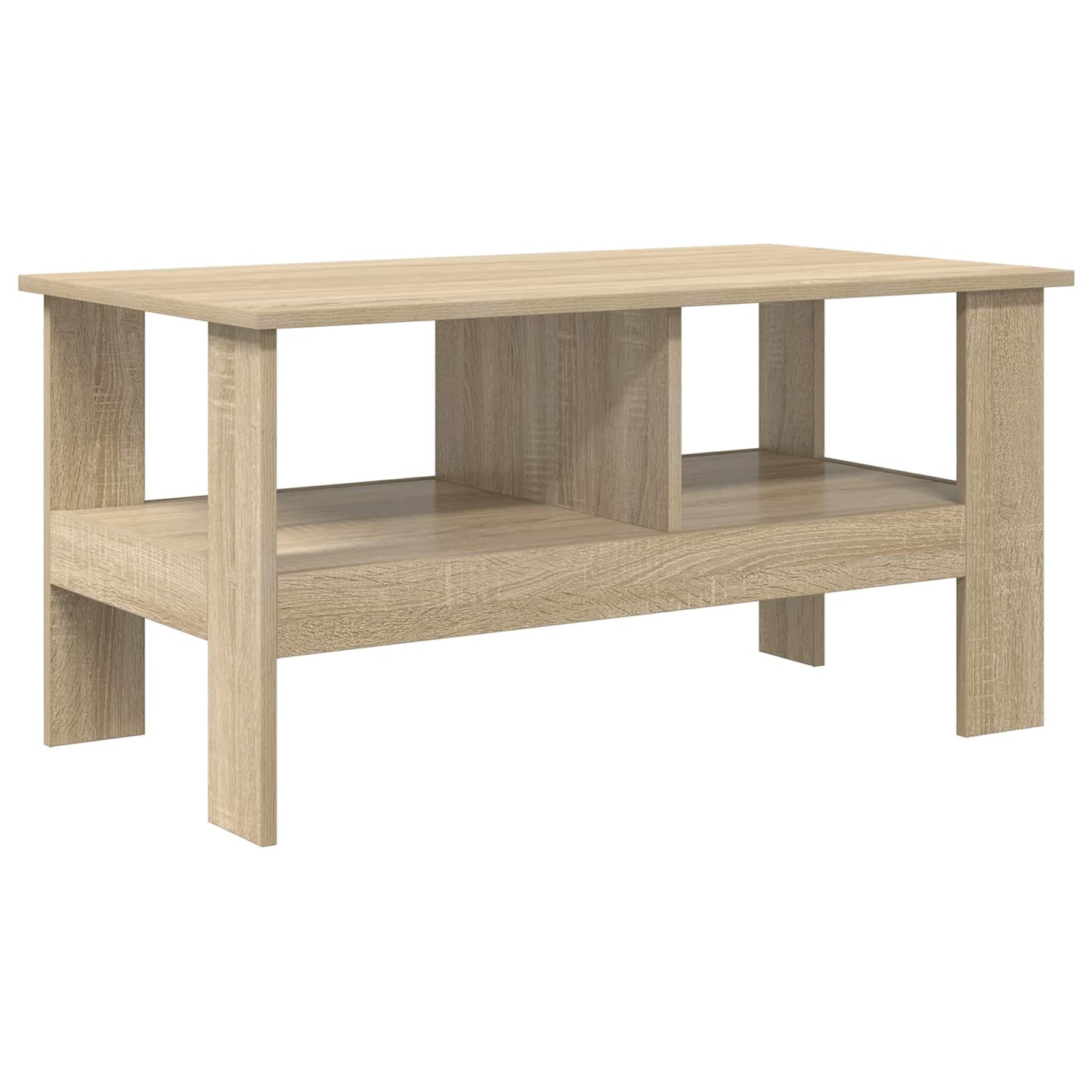 vidaXL Couchtisch Sonoma-Eiche 90 x 50 x 45 cm Holzwerkstoff