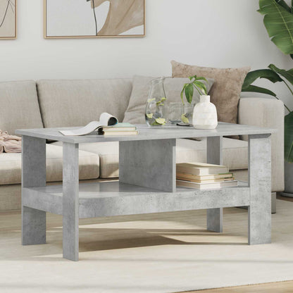 vidaXL Couchtisch Beton Grau 90 x 50 x 45 cm Holzwerkstoff