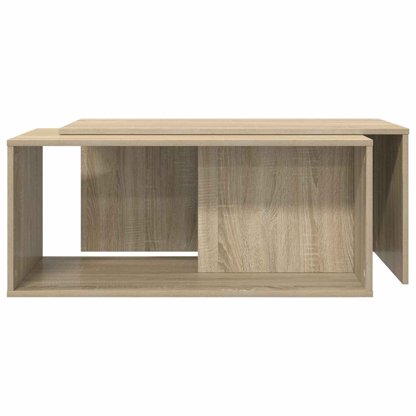 vidaXL Kaffeetisch Set 2 pcs Sonoma-Eiche Holzwerkstoff