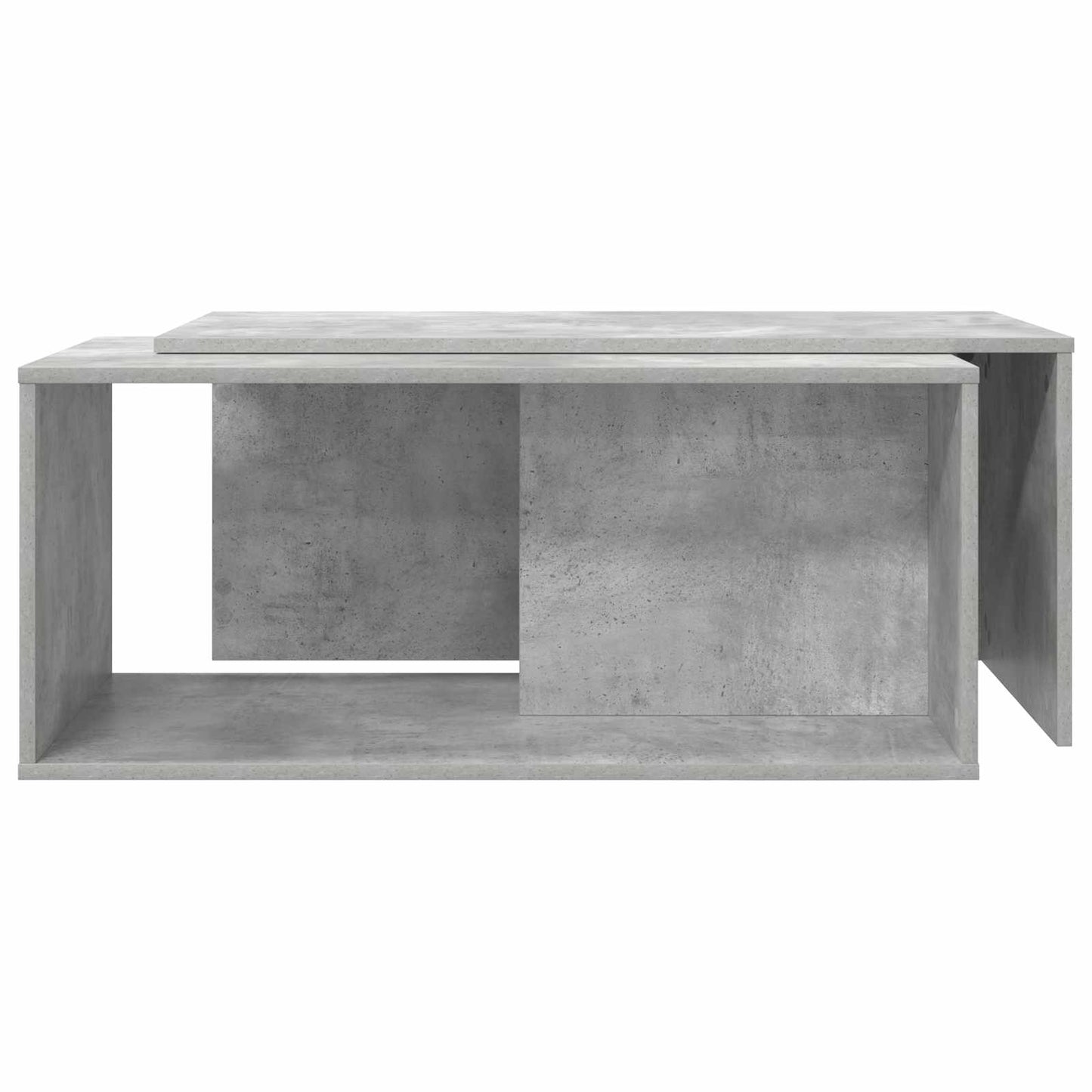 vidaXL Kaffeetisch Set 2 pcs Beton Grau Holzwerkstoff