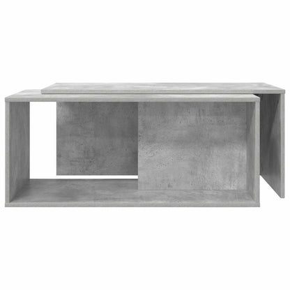 vidaXL Kaffeetisch Set 2 pcs Beton Grau Holzwerkstoff