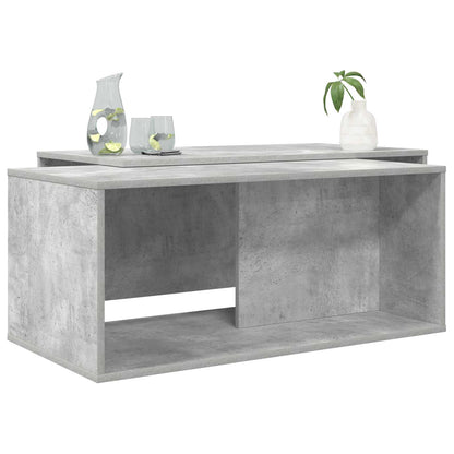 vidaXL Kaffeetisch Set 2 pcs Beton Grau Holzwerkstoff
