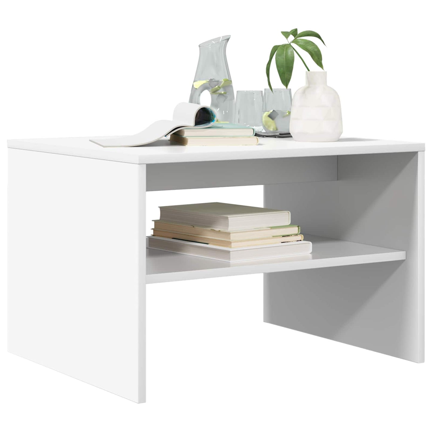 vidaXL Couchtisch Weiß 60 x 50 x 40 cm Holzwerkstoff