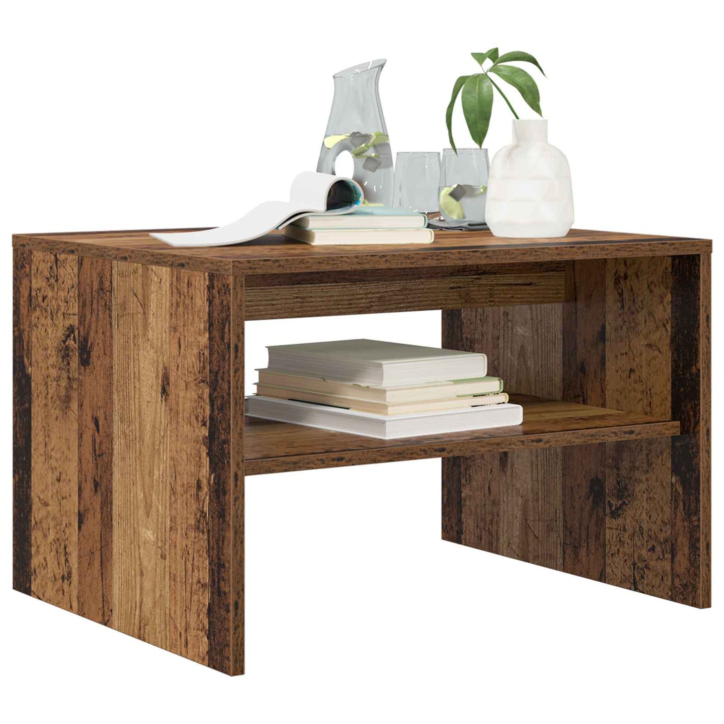 vidaXL Couchtisch Altholz 60 x 50 x 40 cm Holzwerkstoff