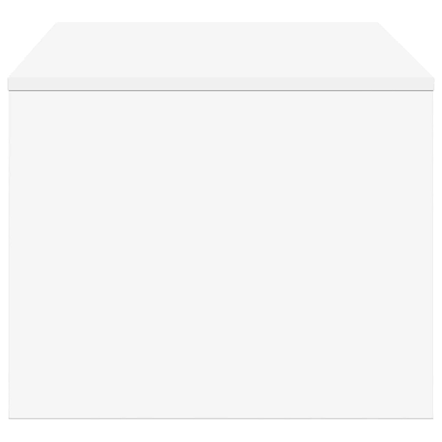 Couchtisch Weiß 80 x 50 x 40 cm Holzwerkstoff