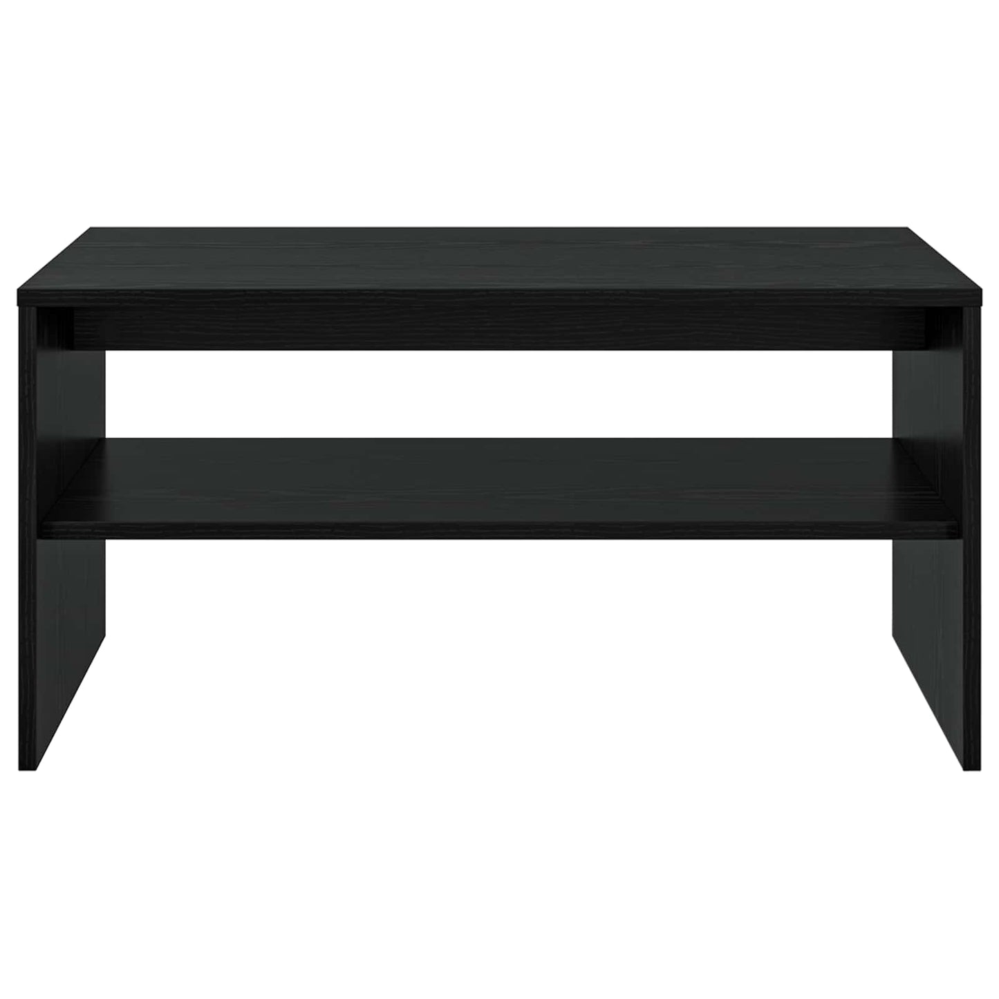 Couchtisch Schwarz Eichen-Optik 80 x 50 x 40 cm Holzwerkstoff