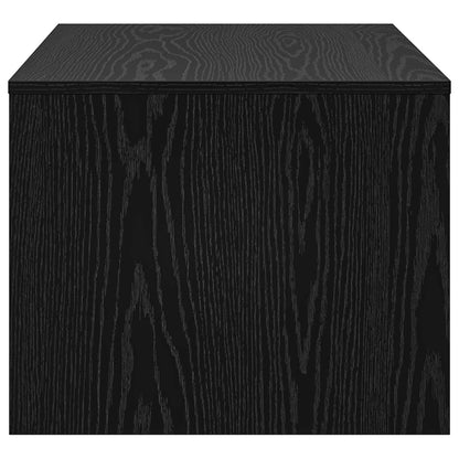 Couchtisch Schwarz Eichen-Optik 80 x 50 x 40 cm Holzwerkstoff