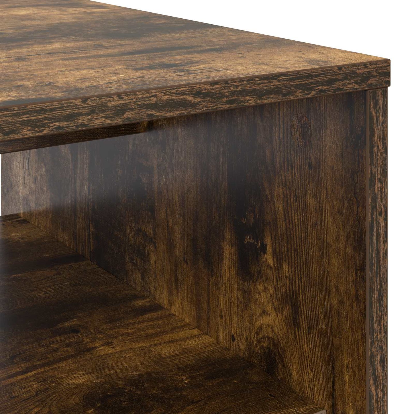 vidaXL Couchtisch Geräucherte Eiche 80 x 50 x 40 cm Holzwerkstoff