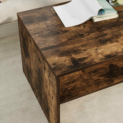 vidaXL Couchtisch Geräucherte Eiche 80 x 50 x 40 cm Holzwerkstoff