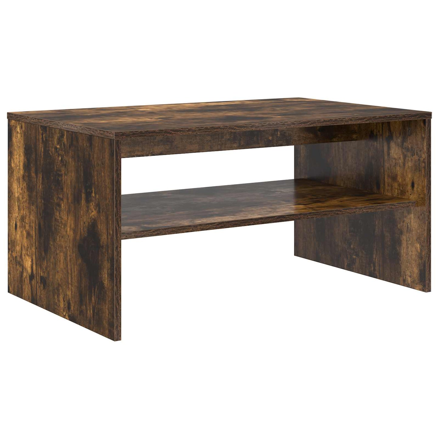 vidaXL Couchtisch Geräucherte Eiche 80 x 50 x 40 cm Holzwerkstoff