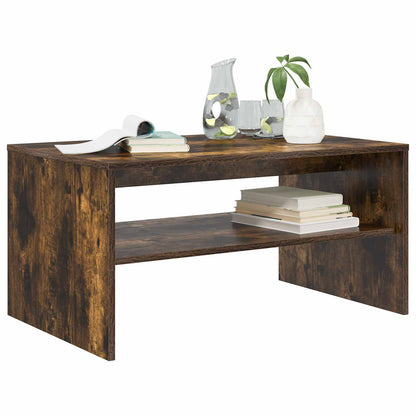 vidaXL Couchtisch Geräucherte Eiche 80 x 50 x 40 cm Holzwerkstoff