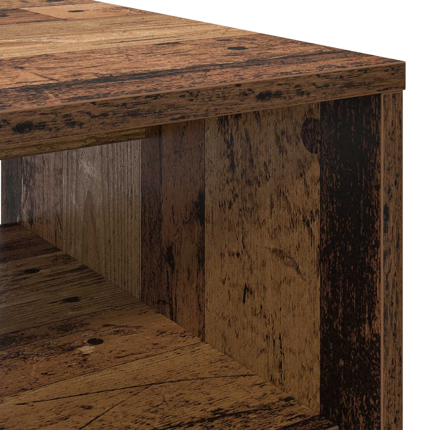 vidaXL Couchtisch Altholz 80 x 50 x 40 cm Holzwerkstoff