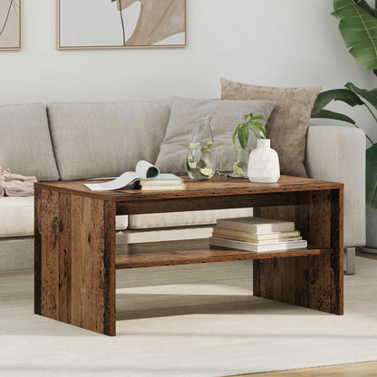 vidaXL Couchtisch Altholz 80 x 50 x 40 cm Holzwerkstoff