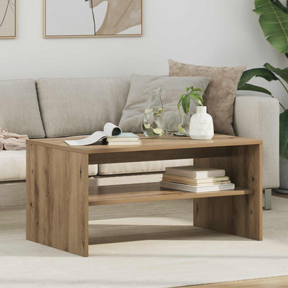 vidaXL Couchtisch Artisan-Eiche 80 x 50 x 40 cm Holzwerkstoff
