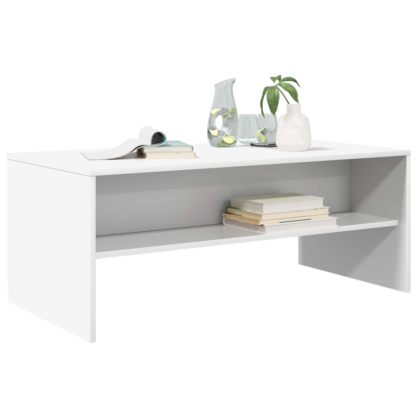 vidaXL Couchtisch Weiß 100 x 50 x 40 cm Holzwerkstoff