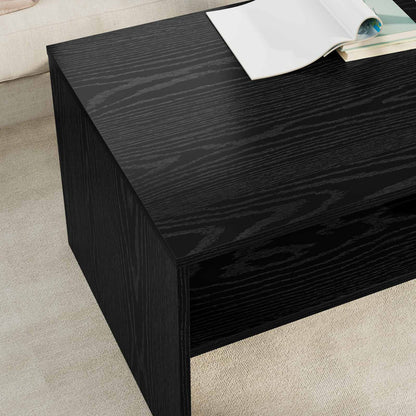 vidaXL Couchtisch Schwarz Eichen-Optik 100 x 50 x 40 cm Holzwerkstoff