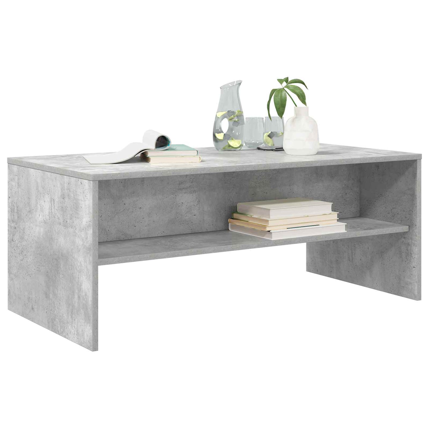 Couchtisch Beton Grau 100 x 50 x 40 cm Holzwerkstoff