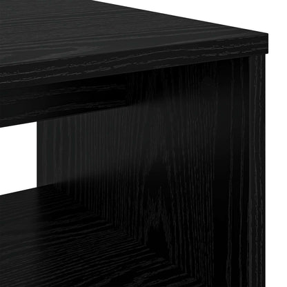 TV-Schränk Schwarz Eichen-Optik 80 x 35 x 40 cm Holzwerkstoff