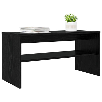 TV-Schränk Schwarz Eichen-Optik 80 x 35 x 40 cm Holzwerkstoff