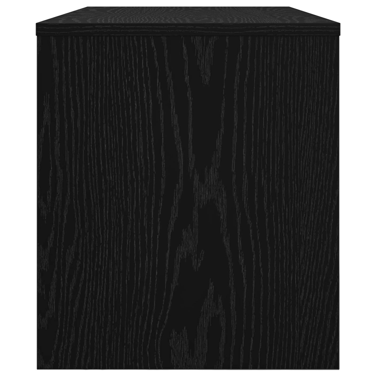 TV-Schränk Schwarz Eichen-Optik 80 x 35 x 40 cm Holzwerkstoff