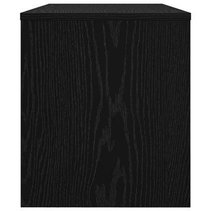 TV-Schränk Schwarz Eichen-Optik 80 x 35 x 40 cm Holzwerkstoff