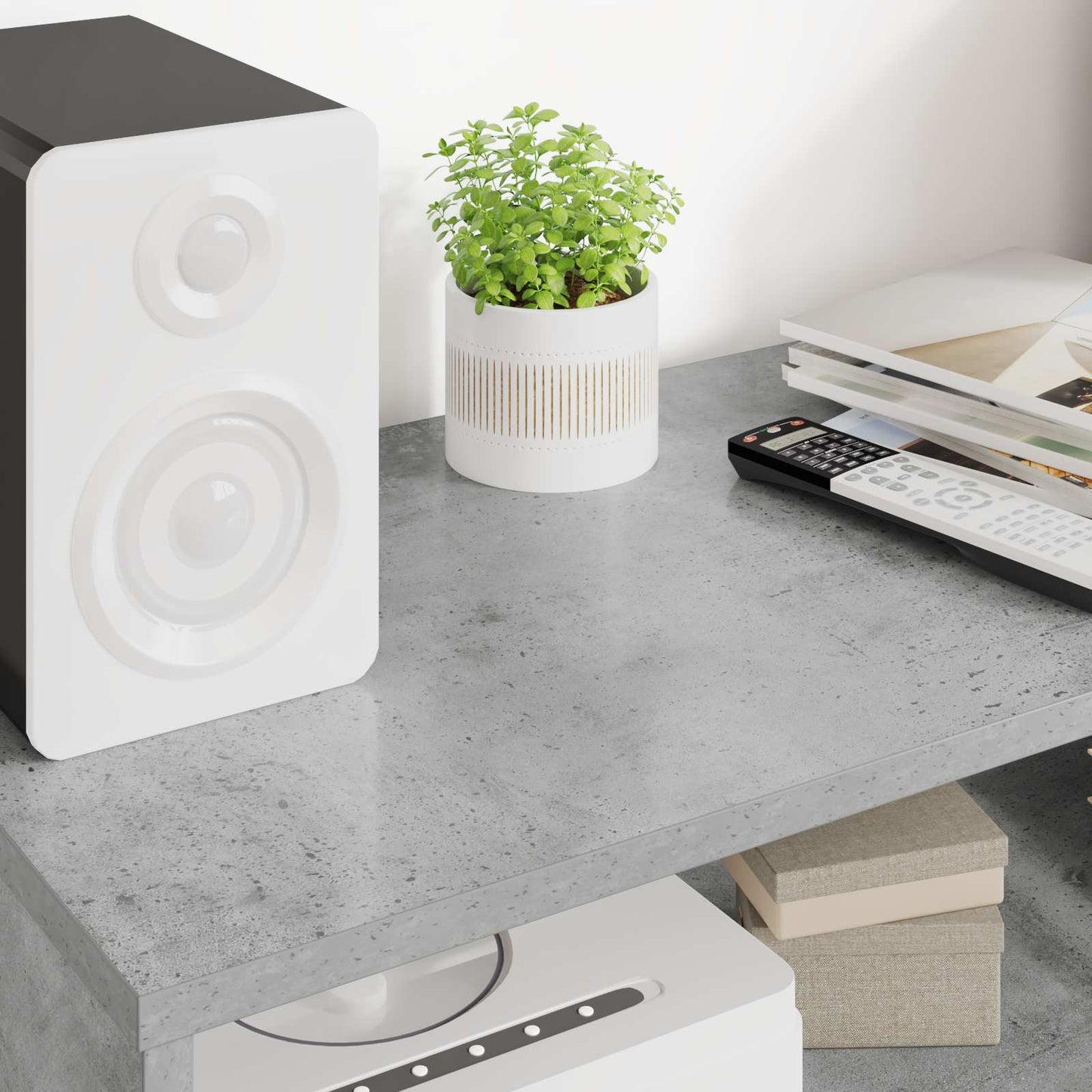vidaXL TV-Schränk Beton Grau 80 x 35 x 40 cm Holzwerkstoff