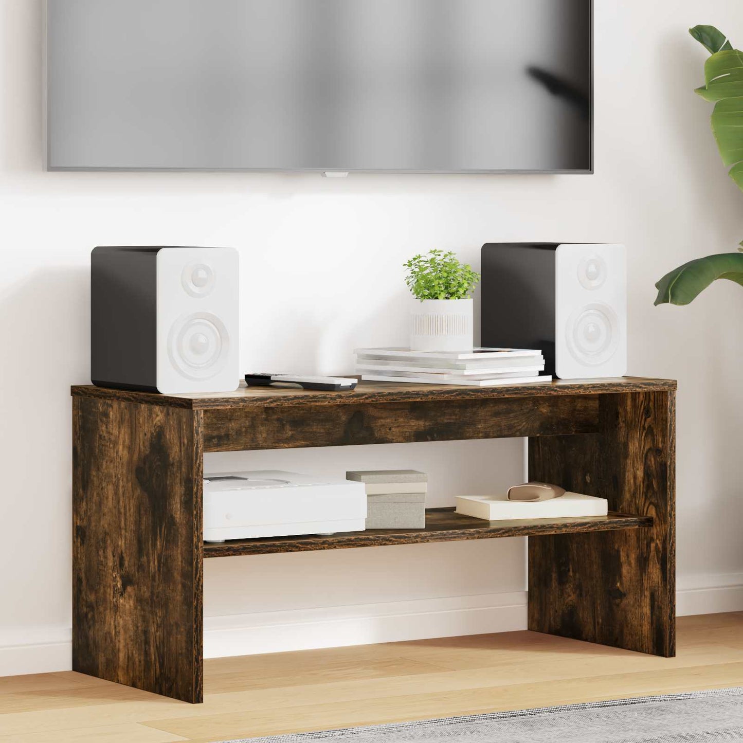 vidaXL TV-Schränk Geräucherte Eiche 80 x 35 x 40 cm Holzwerkstoff
