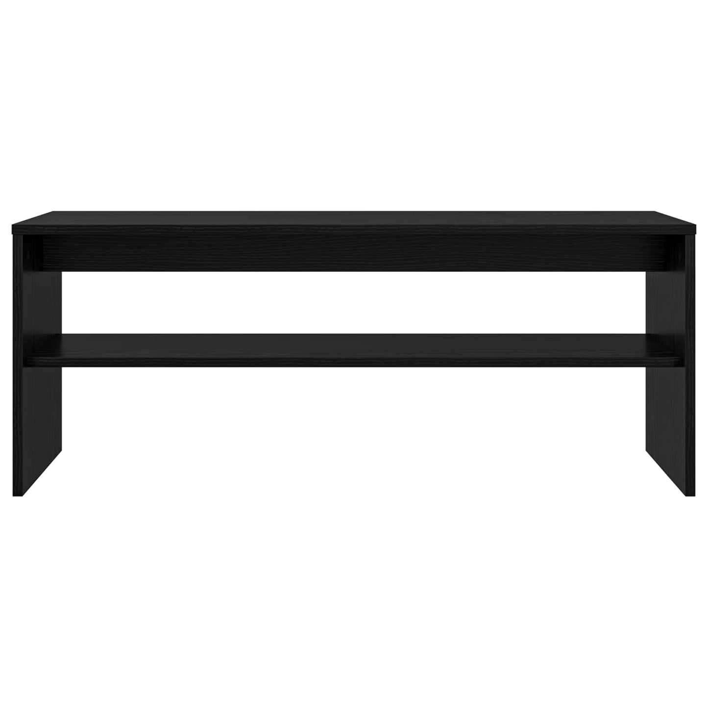 TV-Schränk Schwarz Eichen-Optik 100 x 35 x 40 cm Holzwerkstoff