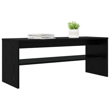 TV-Schränk Schwarz Eichen-Optik 100 x 35 x 40 cm Holzwerkstoff