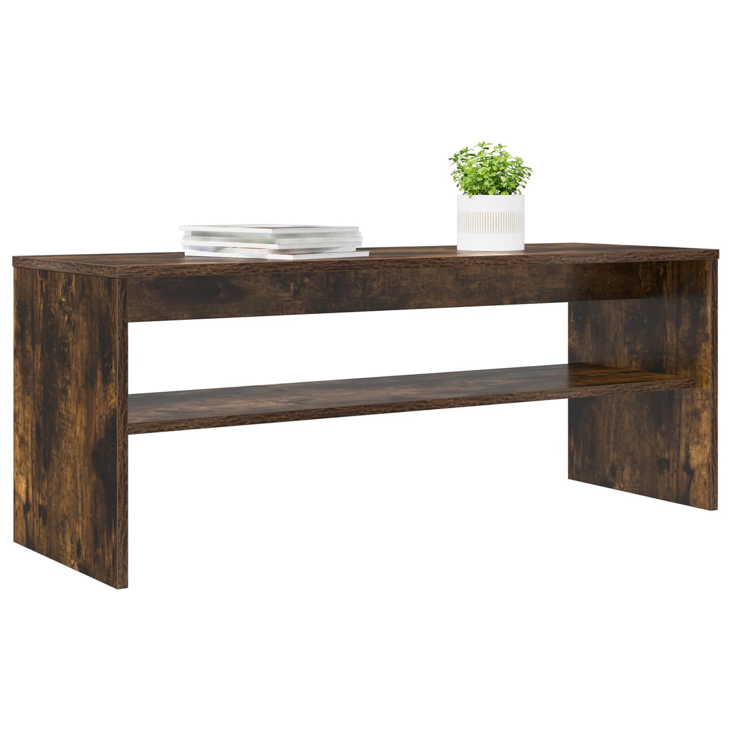 vidaXL TV-Schränk Geräucherte Eiche 100 x 35 x 40 cm Holzwerkstoff