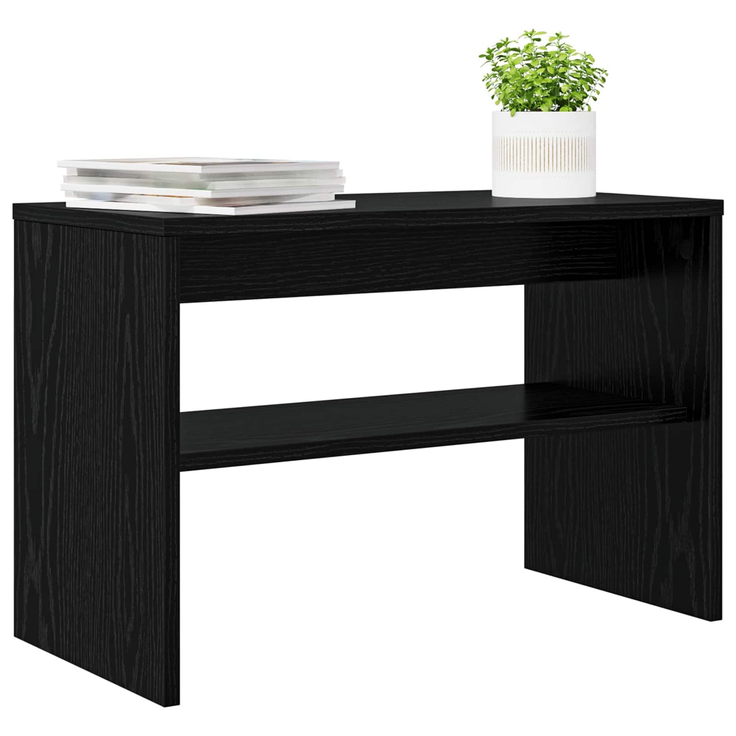 vidaXL TV-Schränk Schwarz Eichen-Optik 60 x 30 x 40 cm Holzwerkstoff