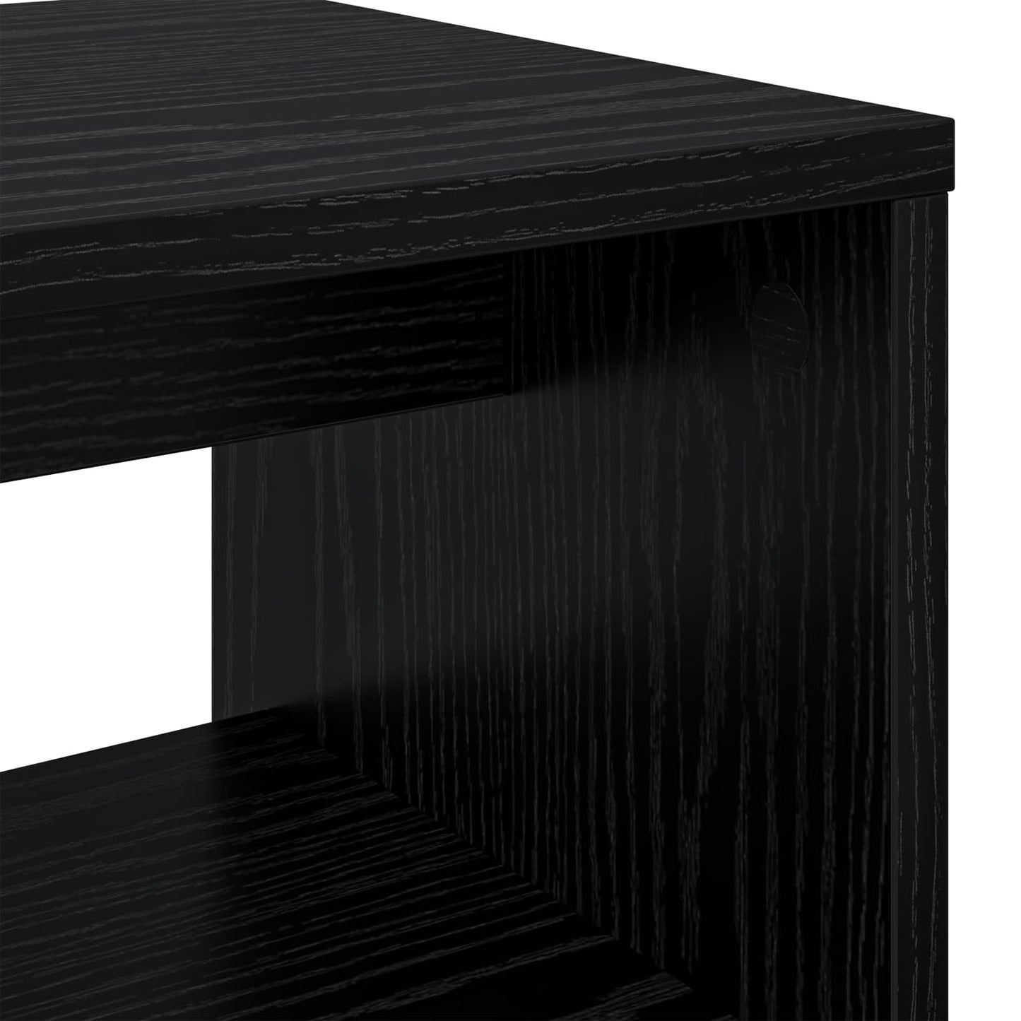 vidaXL TV-Schränk Schwarz Eichen-Optik 80 x 30 x 40 cm Holzwerkstoff
