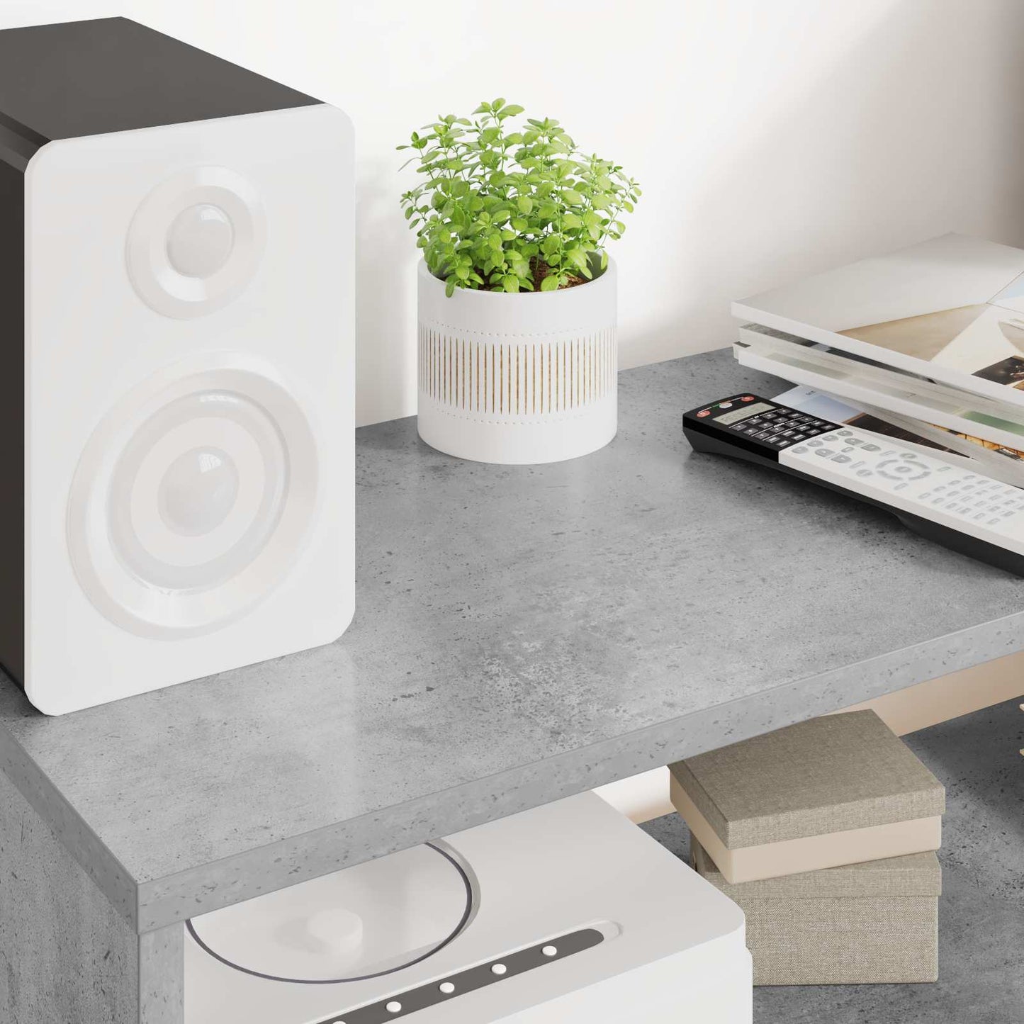 vidaXL TV-Schränk Beton Grau 80 x 30 x 40 cm Holzwerkstoff
