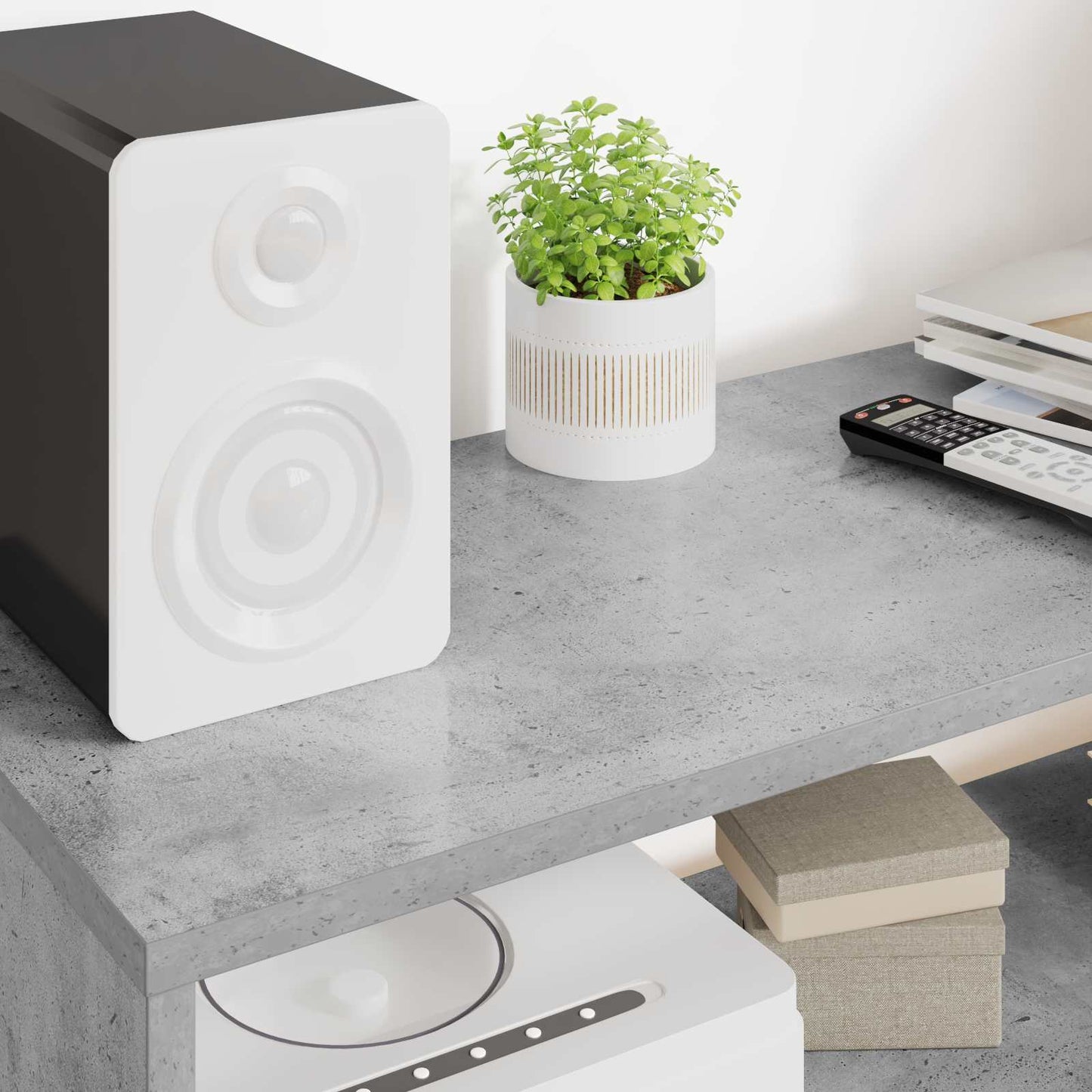 vidaXL TV-Schränk Beton Grau 100 x 30 x 40 cm Holzwerkstoff