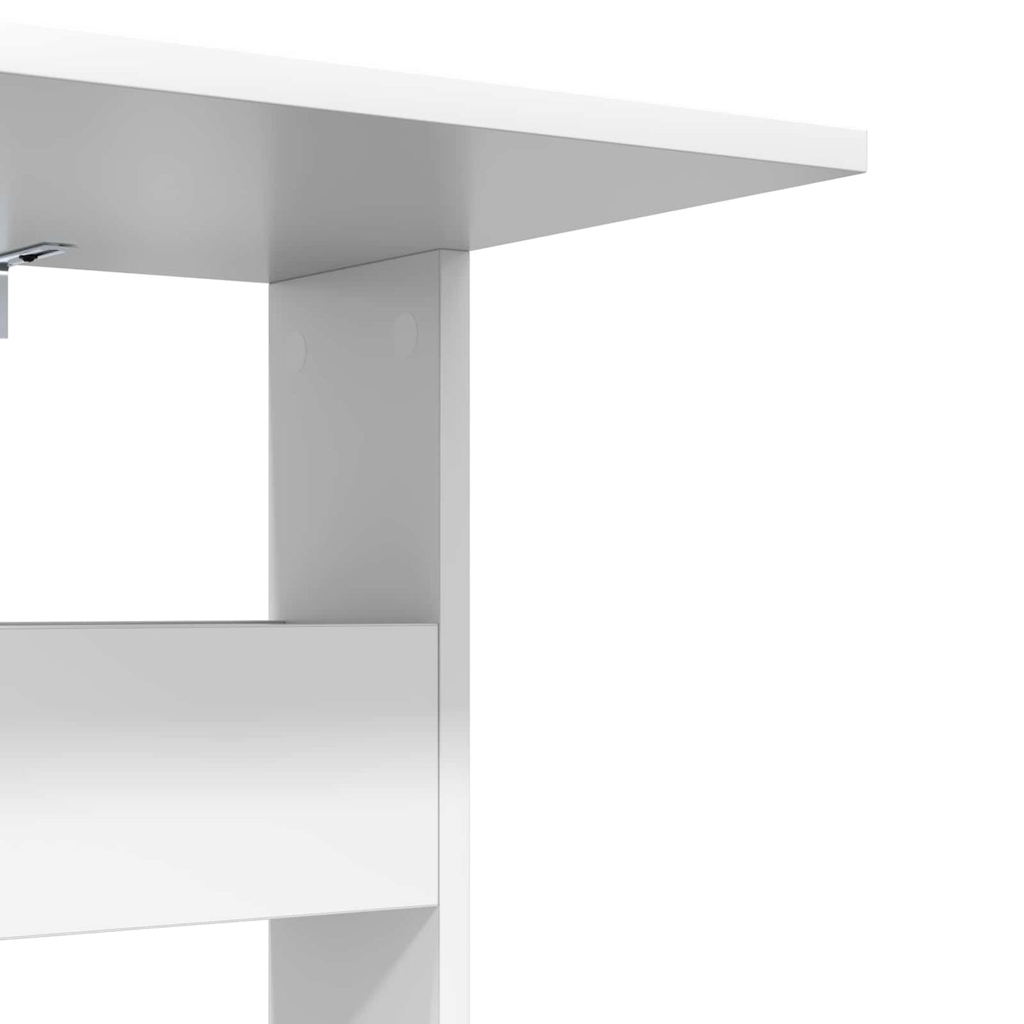 vidaXL Beistelltisch Weiß 40 x 35 x 60,5 cm Holzwerkstoff